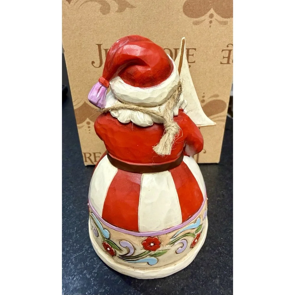 Jim Shore Heartwood Creek Christmas Spirit Fills My Sails figurine In Box Boat